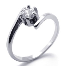 Diamant Titaniumring Til Kvinder