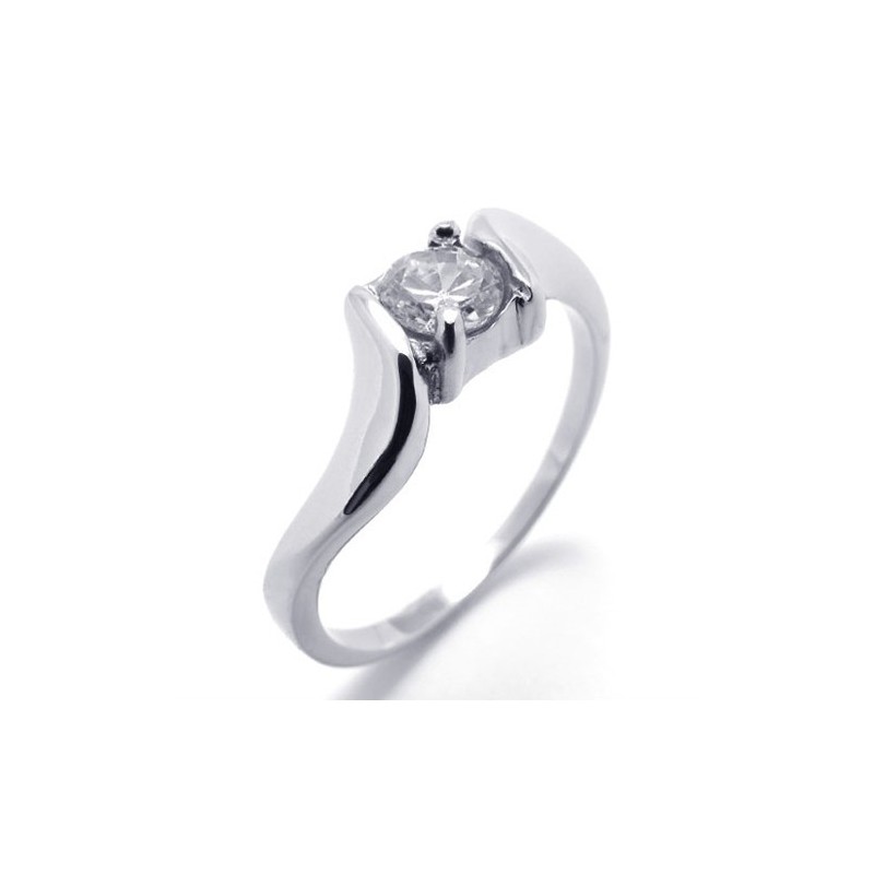 Diamantring I Titanium Til Kvinder Diamantring I Titanium Til Kvinder