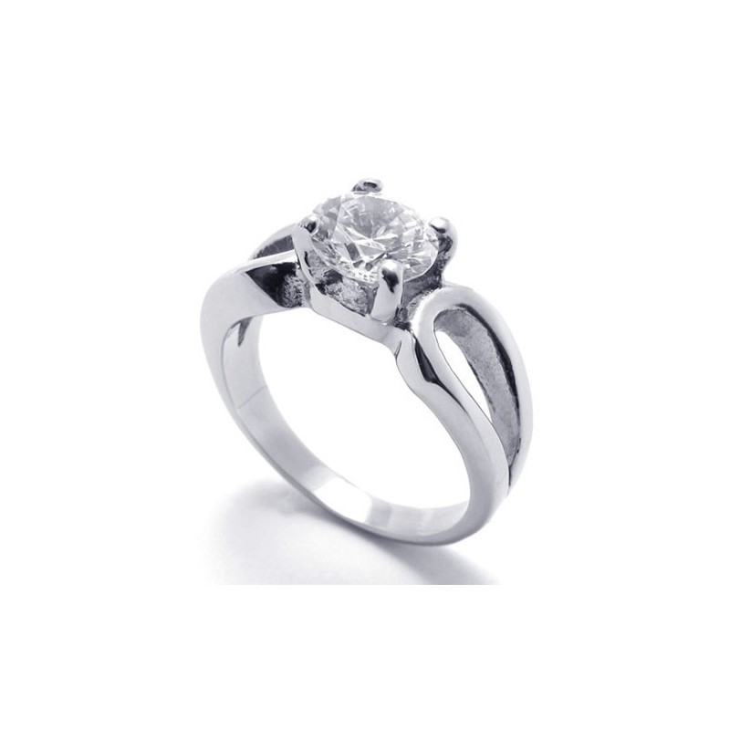 Diamant Titaniumring Til Kvinder