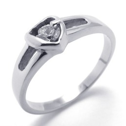 Diamant Titaniumring Til Kvinder