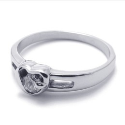 Diamant Titaniumring Til Kvinder