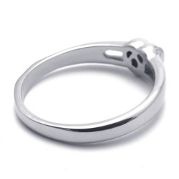 Diamant Titaniumring Til Kvinder
