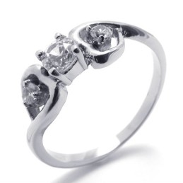 Diamant Titaniumring Til Kvinder