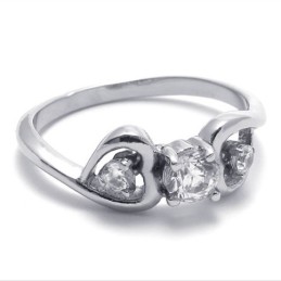 Diamant Titaniumring Til Kvinder