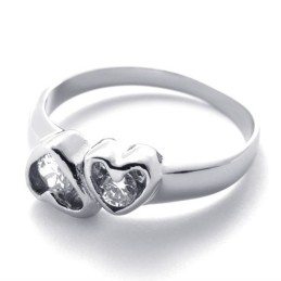 Diamantring I Titanium Til Kvinder