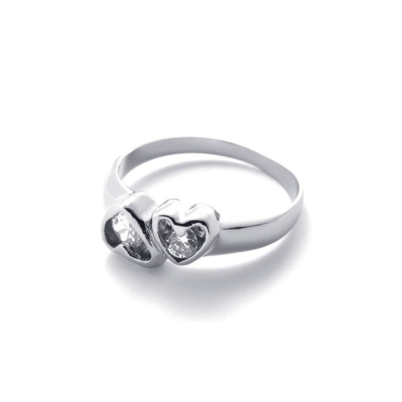 Diamantring I Titanium Til Kvinder