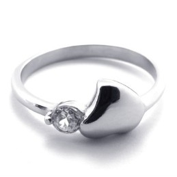 Diamant Titaniumring Til Kvinder