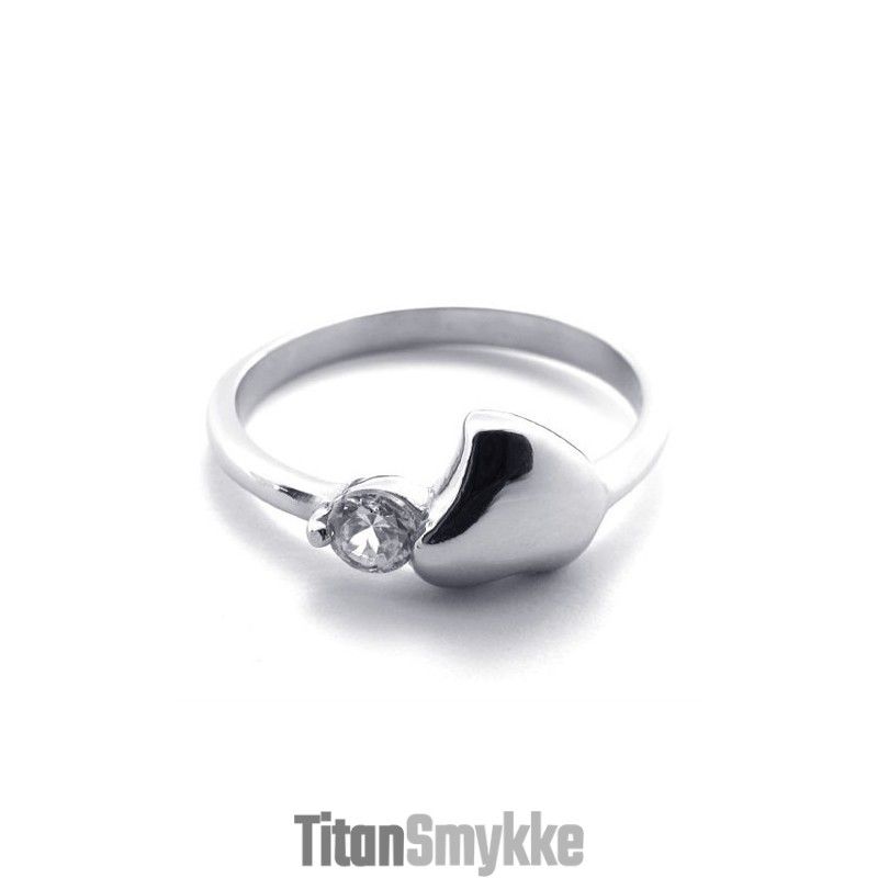 Diamant Titaniumring Til Kvinder Diamant Titaniumring Til Kvinder