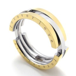 Puslespil Guld Titanium Ring