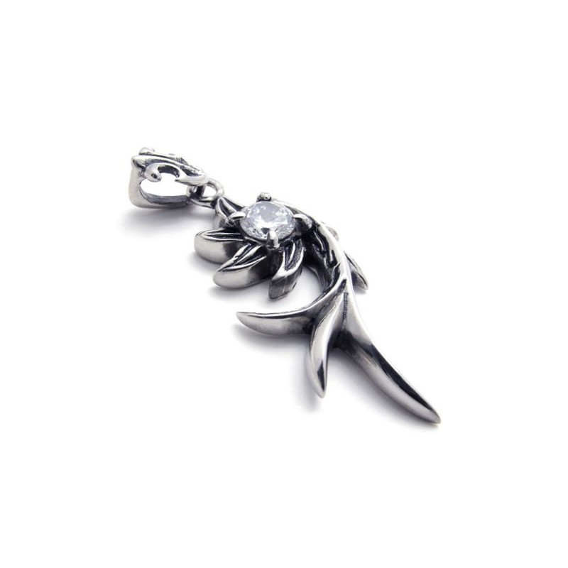 Havfrue Diamant Titanium Vedhæng