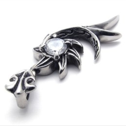 Havfrue Diamant Titanium Vedhæng