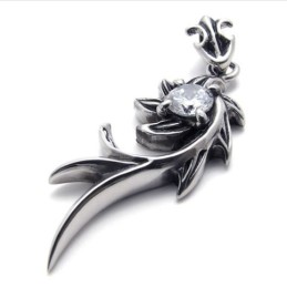 Havfrue Diamant Titanium Vedhæng