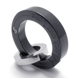 Sort Diamant Elskere Titanium Vedhæng Til Kvinder