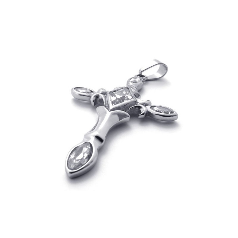 Kors Diamant Titanium Kors Vedhæng Kors Diamant Titanium Kors Vedhæng