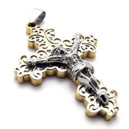 Guldkors Jesus Titanium Vedhæng