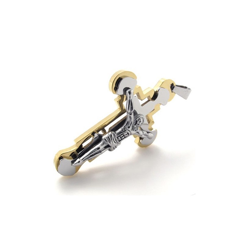 Jesus Guld Titanium Kors Vedhæng Jesus Guld Titanium Kors Vedhæng