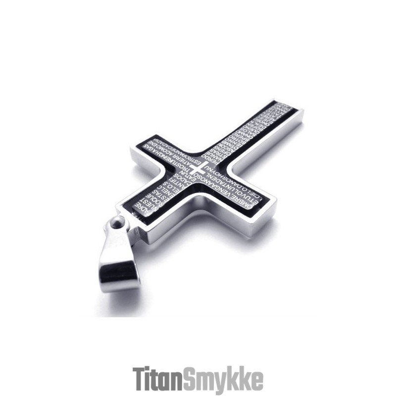 Sort Titanium Korsvedhæng