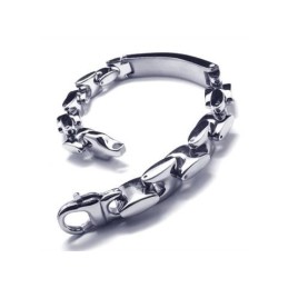 Herrearmbånd Med Vedhæng I Sølv Og Titanium Til Drenge