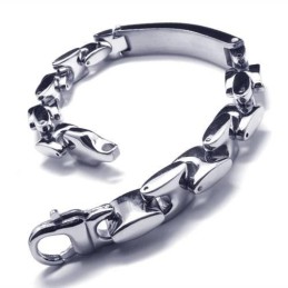 Herrearmbånd Med Vedhæng I Sølv Og Titanium Til Drenge
