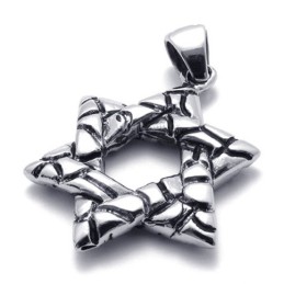 Lucky Hexagram Titanium Vedhæng