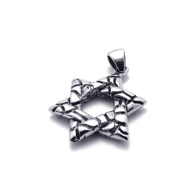 Lucky Hexagram Titanium Vedhæng