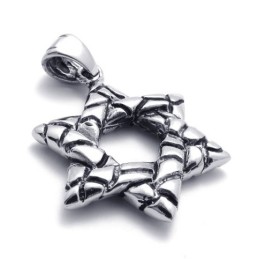 Lucky Hexagram Titanium Vedhæng