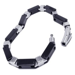 Herrearmbånd Med Vedhæng I Sølv Og Ren Titanium