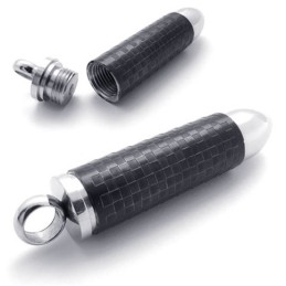 Sort Kugle Titanium Vedhæng