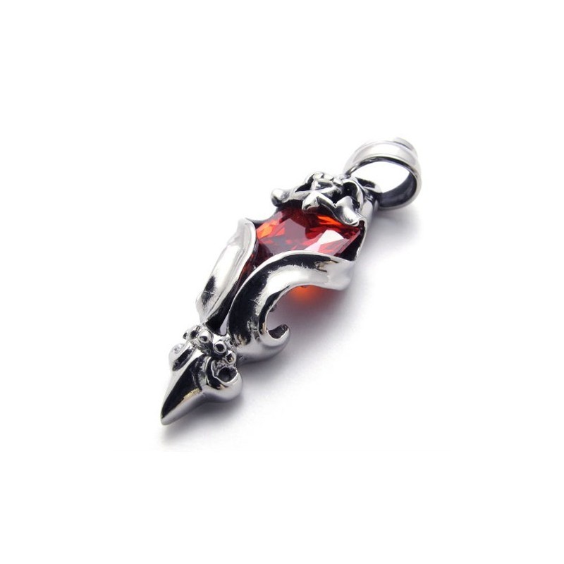 Rød Diamant Titanium Vedhæng Rød Diamant Titanium Vedhæng