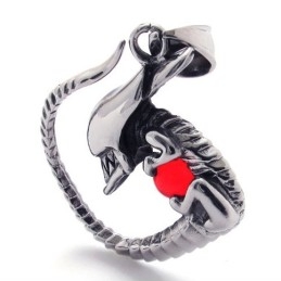 Rød Diamant Titanium Vedhæng