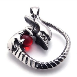 Rød Diamant Titanium Vedhæng
