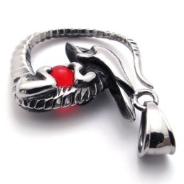 Rød Diamant Titanium Vedhæng