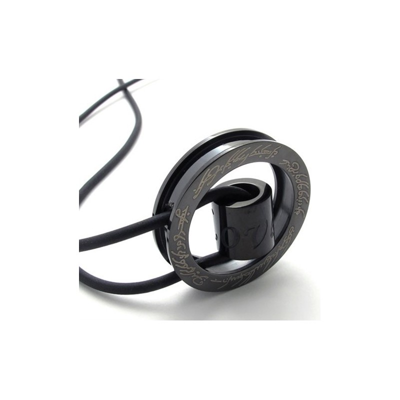 Sort Ring Titanium Vedhæng