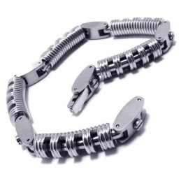 Herrearmbånd Med Vedhæng I Sølv Og Ren Titanium