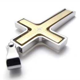 Guld Titanium Kors Vedhæng