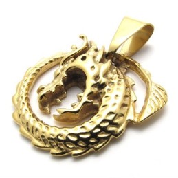 Guld Drage Titanium Vedhæng