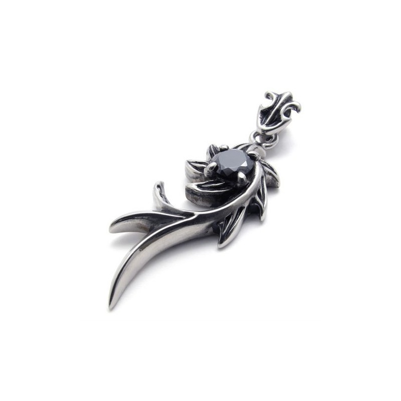 Sort Diamant Havfrue Titanium Vedhæng Sort Diamant Havfrue Titanium Vedhæng