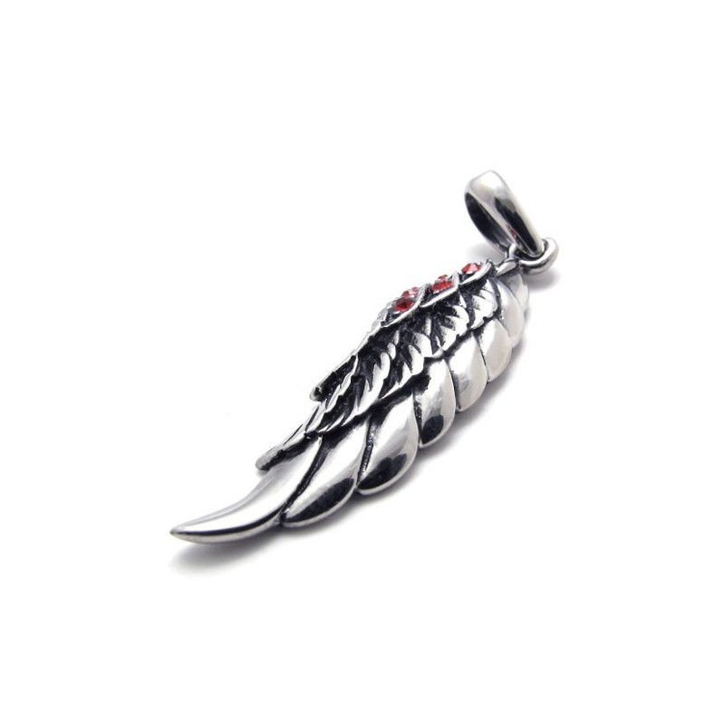 Fjerrød Diamant Titanium Vedhæng