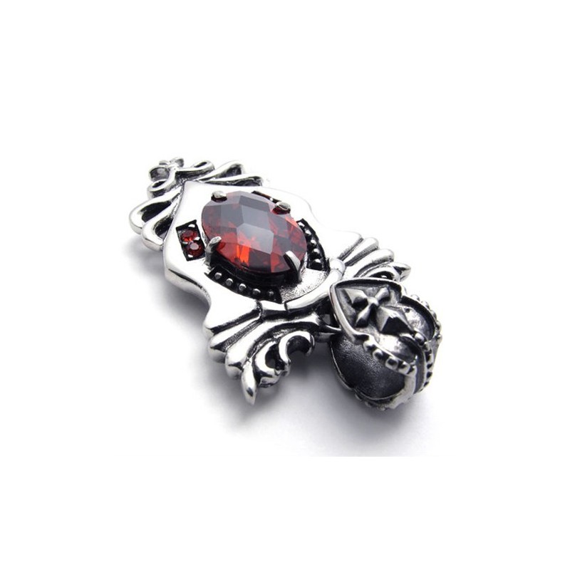 Rød Diamant Titanium Vedhæng