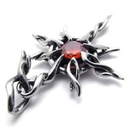Rød Diamant Titanium Vedhæng