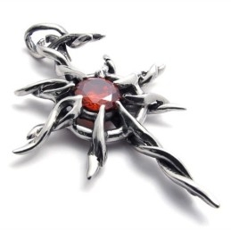 Rød Diamant Titanium Vedhæng