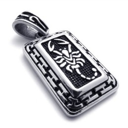 Skorpion Hundetegn Titanium Vedhæng