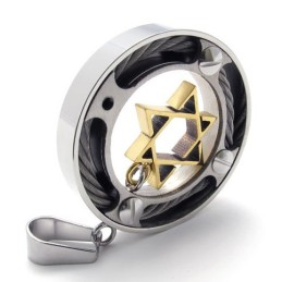 Kabelring Guldstjerne Lovers Titanium Vedhæng
