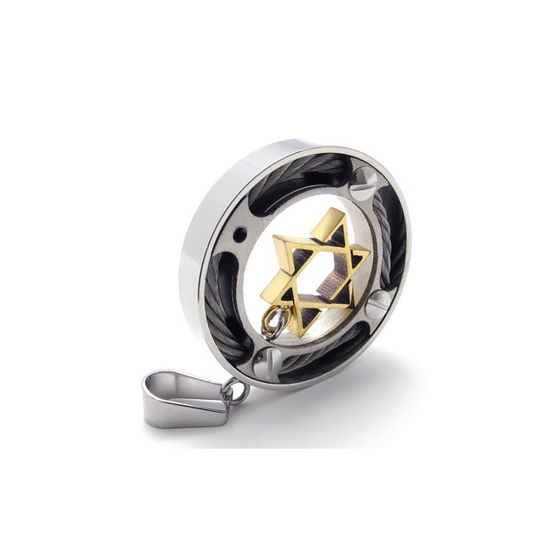 Kabelring Guldstjerne Lovers Titanium Vedhæng