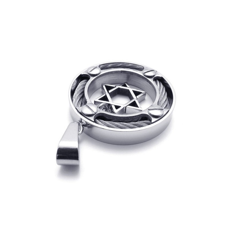 Titanium Vedhæng Med Kabelringe