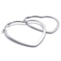 Hjerte Titanium Øreringe