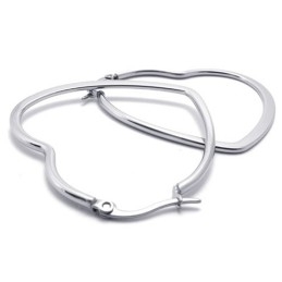 Hjerte Titanium Øreringe