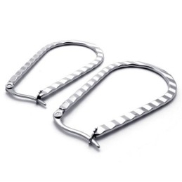 U-Drop Titanium Øreringe