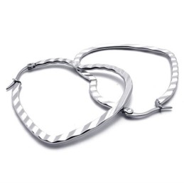 Hjerte Titanium Øreringe