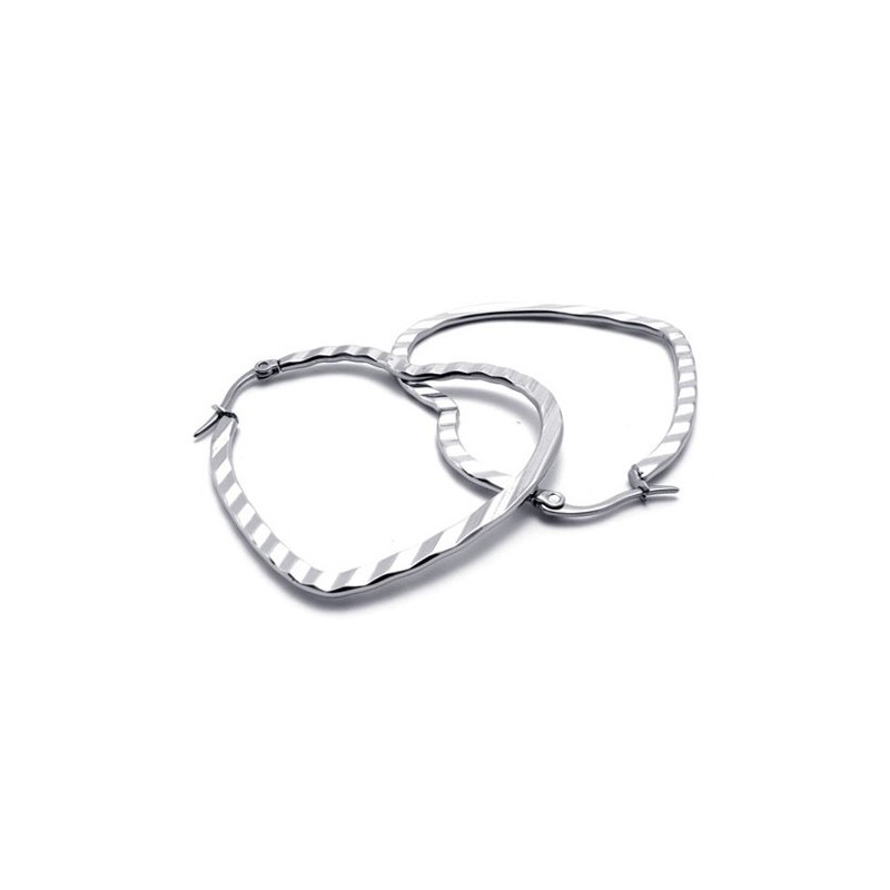 Hjerte Titanium Øreringe Hjerte Titanium Øreringe